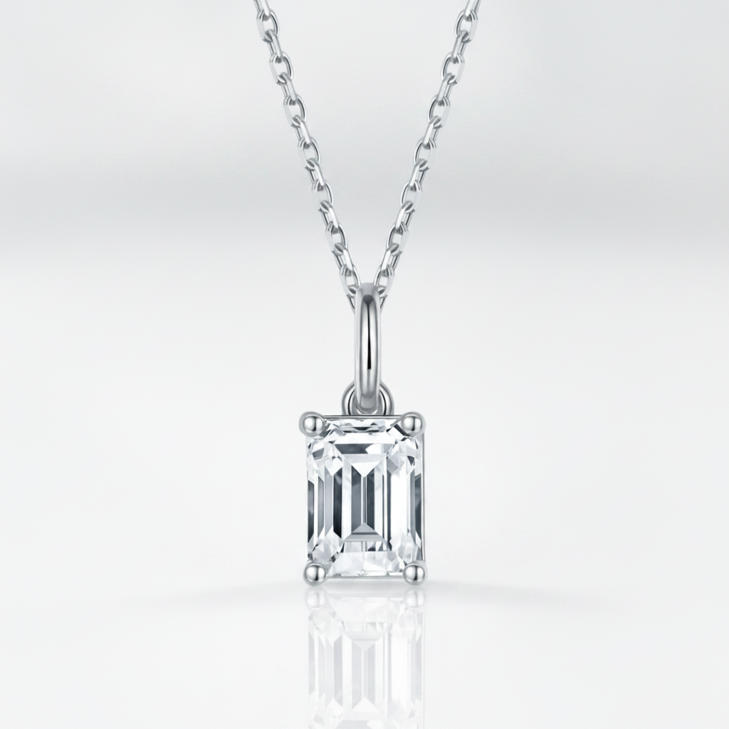 Classic 1.0 ct Emerald-cut Diamond Option Jewelry Set