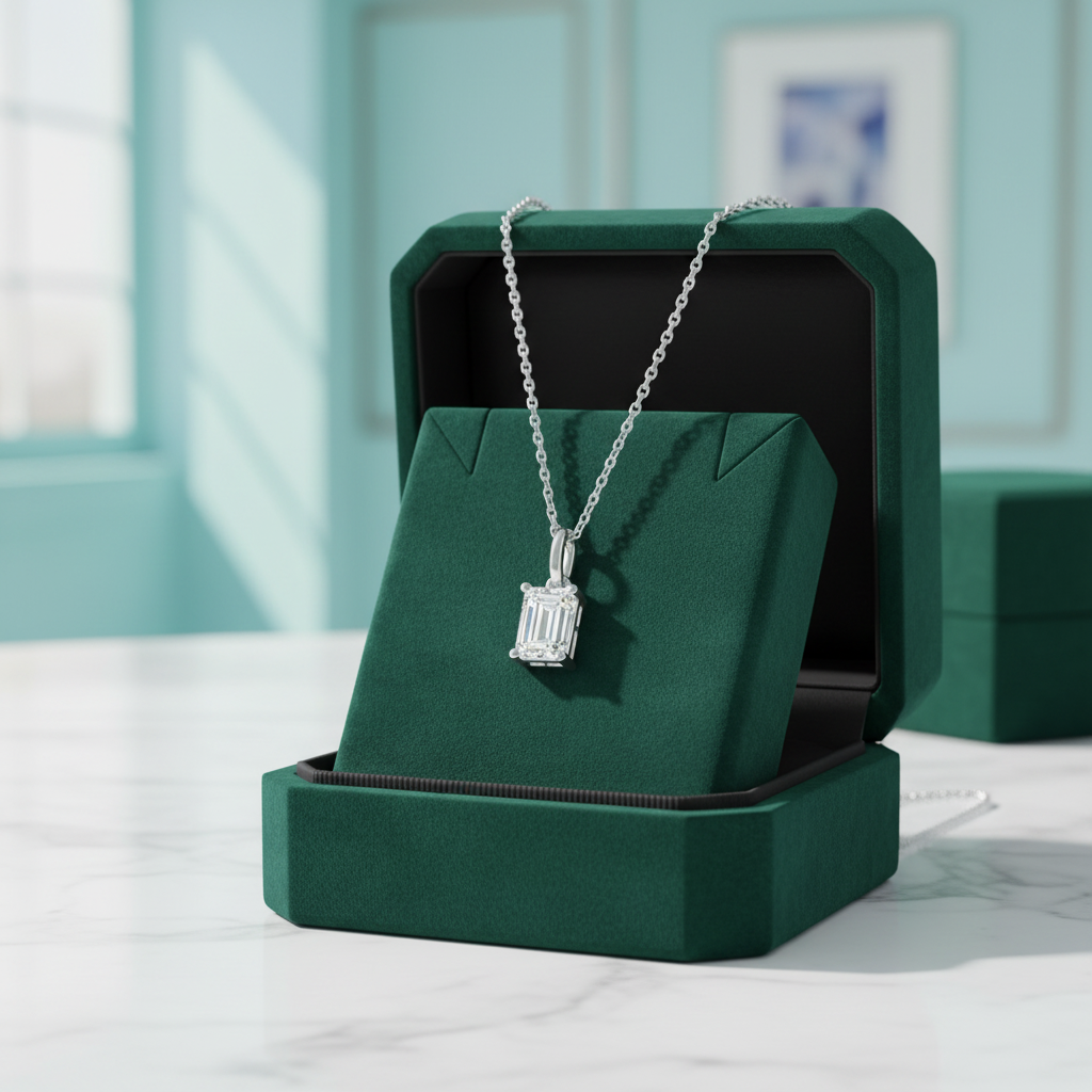 Classic 1.0 ct Emerald-cut Diamond Option Jewelry Set
