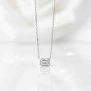 Classic 1.0 ct Emerald-cut Diamond OptionNecklace