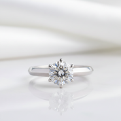 Classic 1ct Round Cut Diamond Option Engagement Ring - Evani Naomi Jewelry
