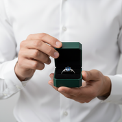 Classic 1ct VVS1 Blue Diamond Option Engagement Ring - Evani Naomi Jewelry