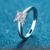 Classic 2.0 Ct Princess Cut Diamond Engagement Ring-Evani Naomi Jewelry