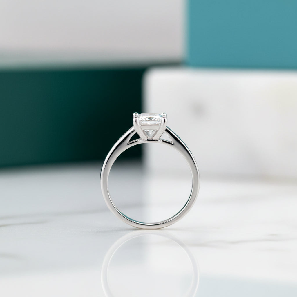 Classic 2.0 Ct Princess Cut Diamond Engagement Ring-Evani Jewelry