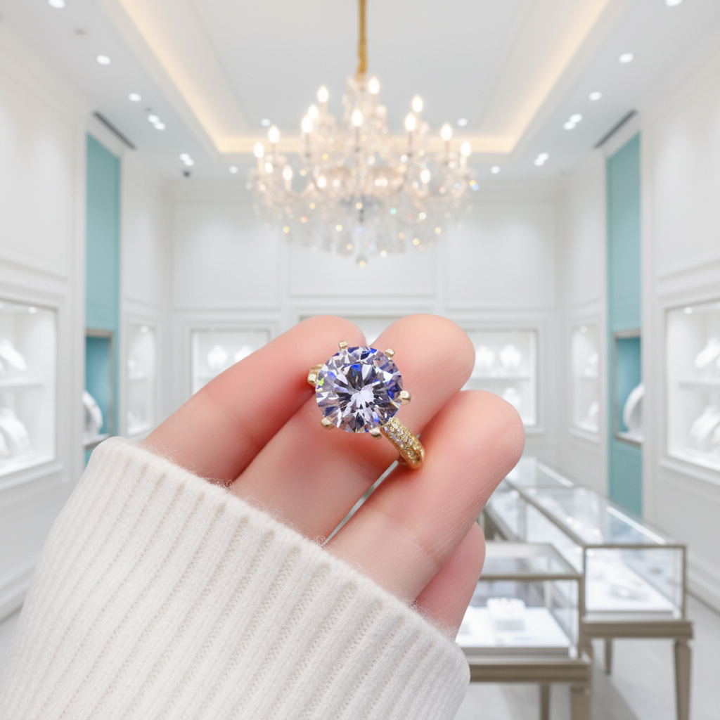 Classic 2.0 Ct Round Cut Diamond Engagement Ring-Evani Jewelry