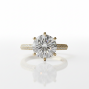 Classic 2.0 Ct Round Cut Diamond Option Engagement Ring