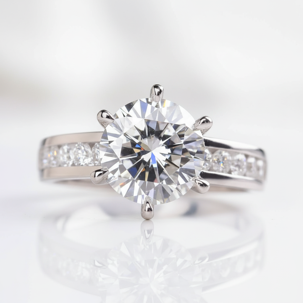 Classic 2.0 Ct Round Diamond Option Engagement Ring - Evani Naomi Jewelry