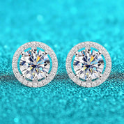 Classic 2.0 Ct Round Diamond Stud Earrings-Evani Naomi Jewelry
