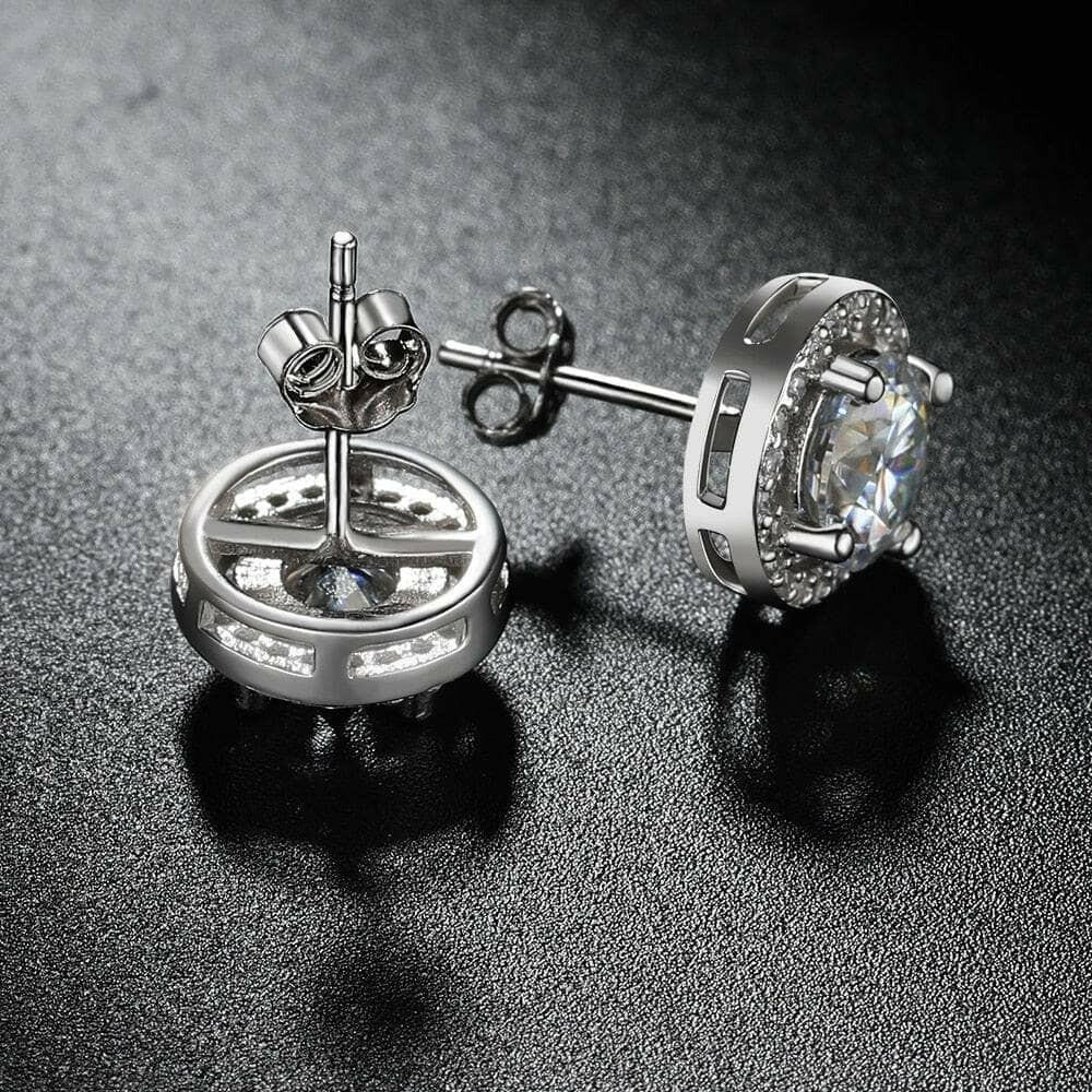 Classic 2.0 Ct Round Diamond Stud Earrings-Evani Naomi Jewelry