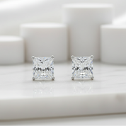 Classic 2.00 ct Princess Cut Diamond Stud Earrings-Evani Jewelry