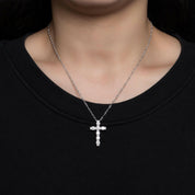 Classic 2.1ct Diamond Cross Pendant Necklace-Evani Naomi Jewelry