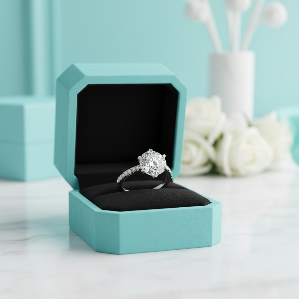 Classic 2.5 ct Round Cut Diamond Engagement Ring-Evani Jewelry