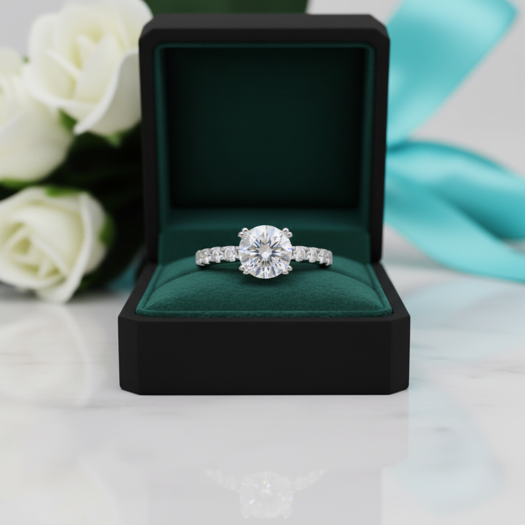 Classic 2ct Round Diamond OptionRow Ring