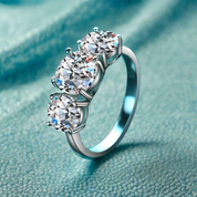 Classic 2ct Three Stones Diamond Wedding Ring-Evani Naomi Jewelry