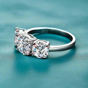 Classic 2ct Three Stones Diamond Wedding Ring-Evani Naomi Jewelry
