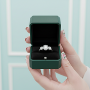 Classic 2ct Three Stones Diamond Option Wedding Ring - Evani Naomi Jewelry