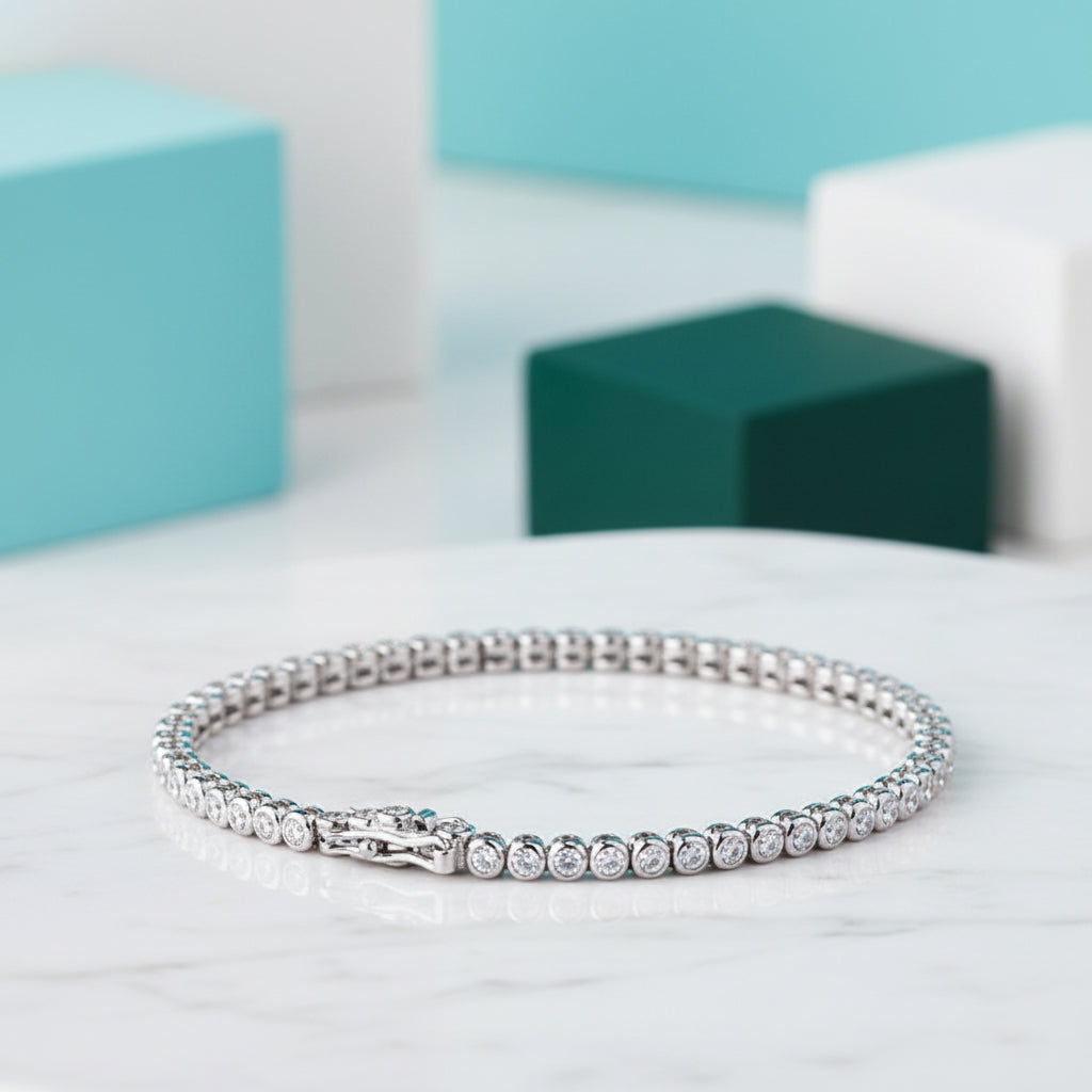 Classic 2mm Diamond Tennis Bracelet-Evani Jewelry