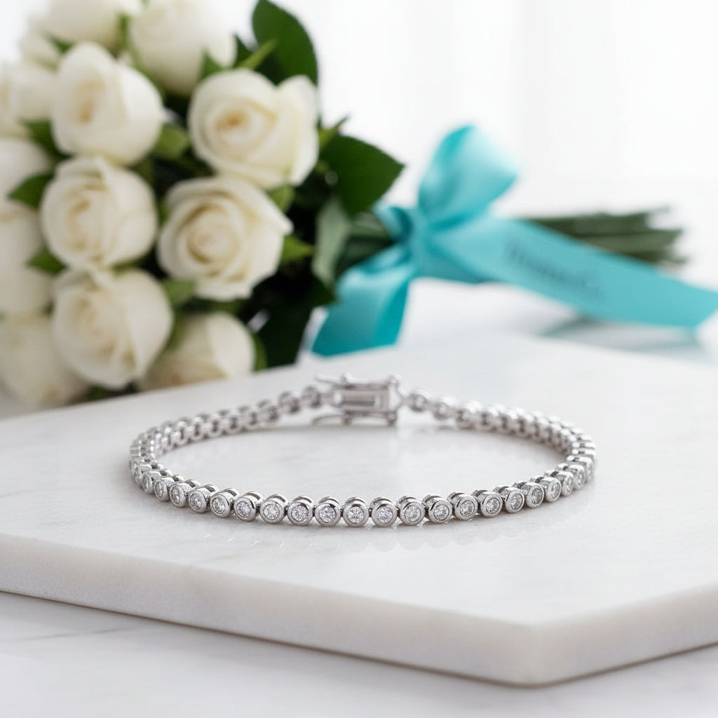 Classic 2mm Diamond Tennis Bracelet-Evani Jewelry