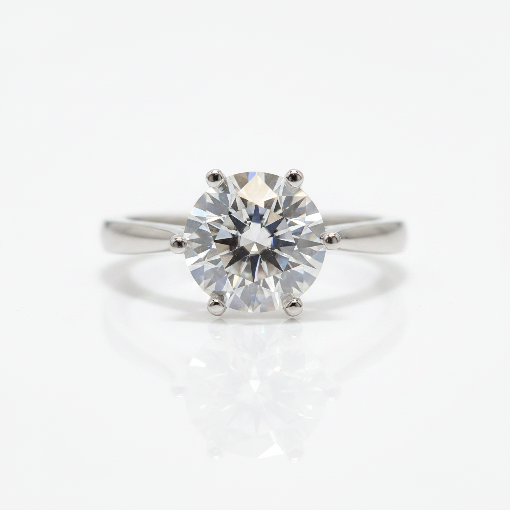 Classic 3.0 Ct Round Diamond Option Engagement Ring