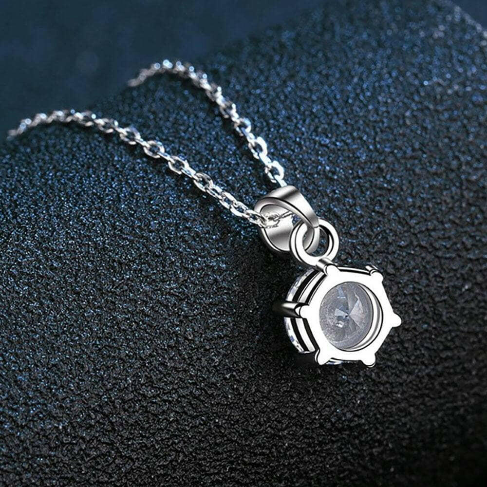Classic 3.0 Ct Round Diamond Pendant Necklace-Evani Naomi Jewelry