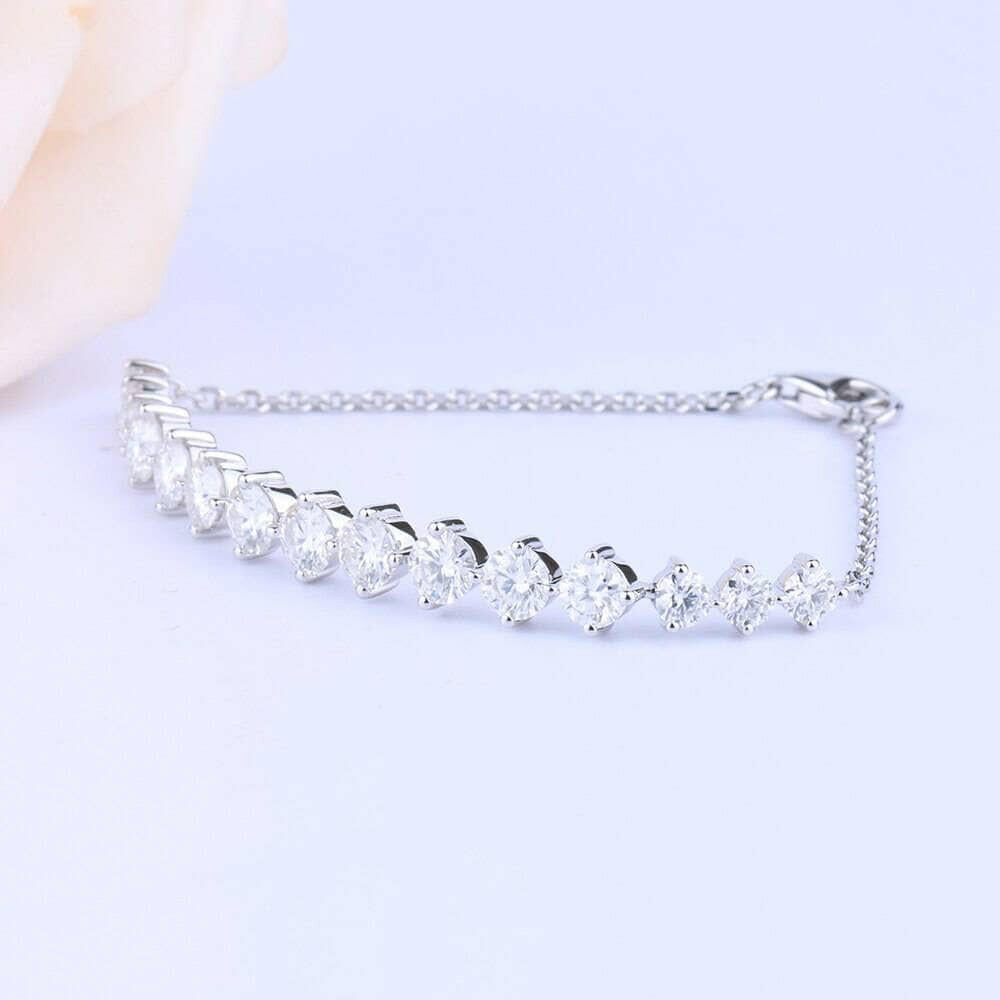 Classic 3.0 Cttw Round Cut Diamond Bracelet-Evani Naomi Jewelry