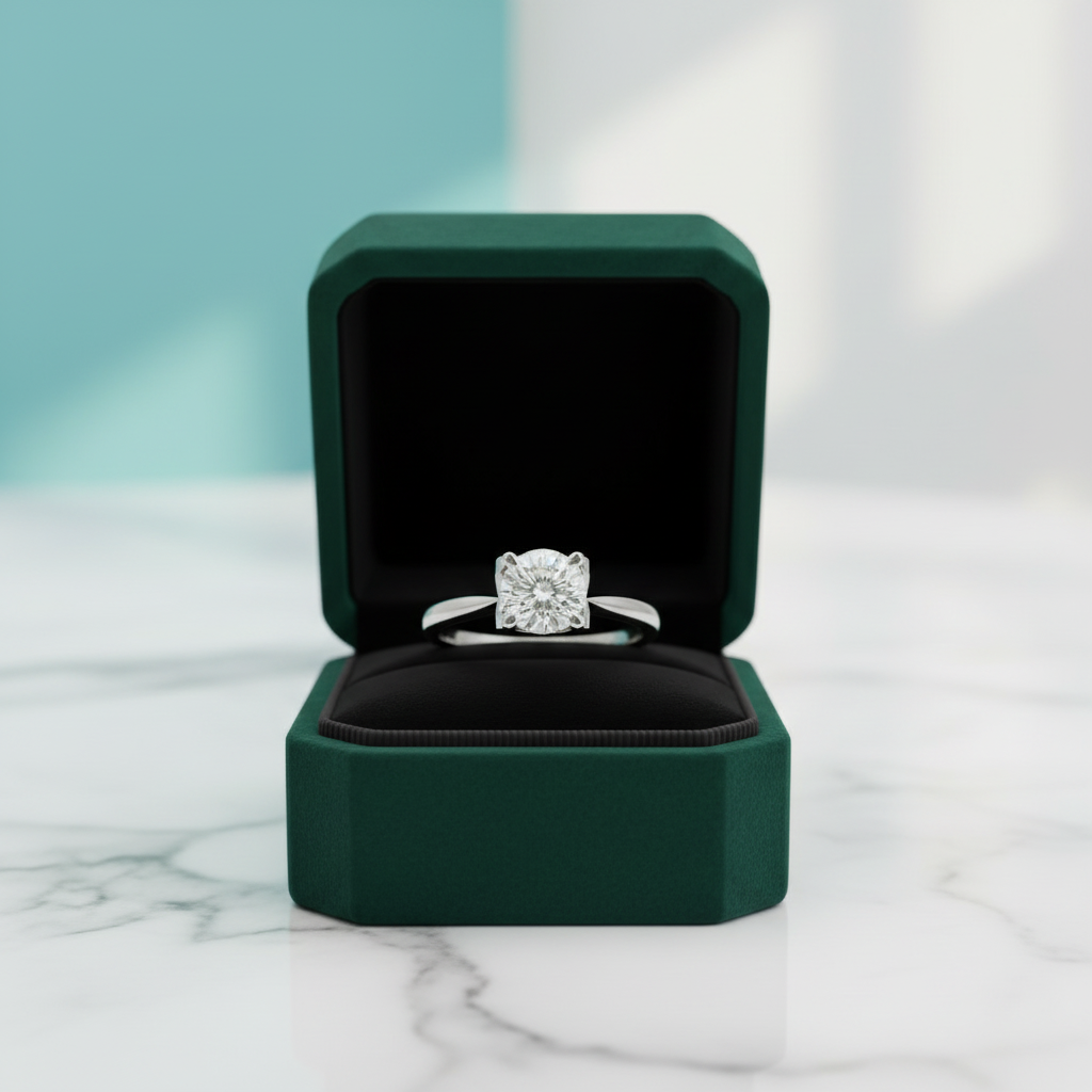 Classic 3.0 ct Round Diamond OptionWedding Ring - Evani Naomi Jewelry