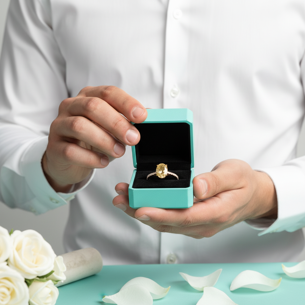 Classic 3.5 ct Topaz Oval Cut Engagement Ring