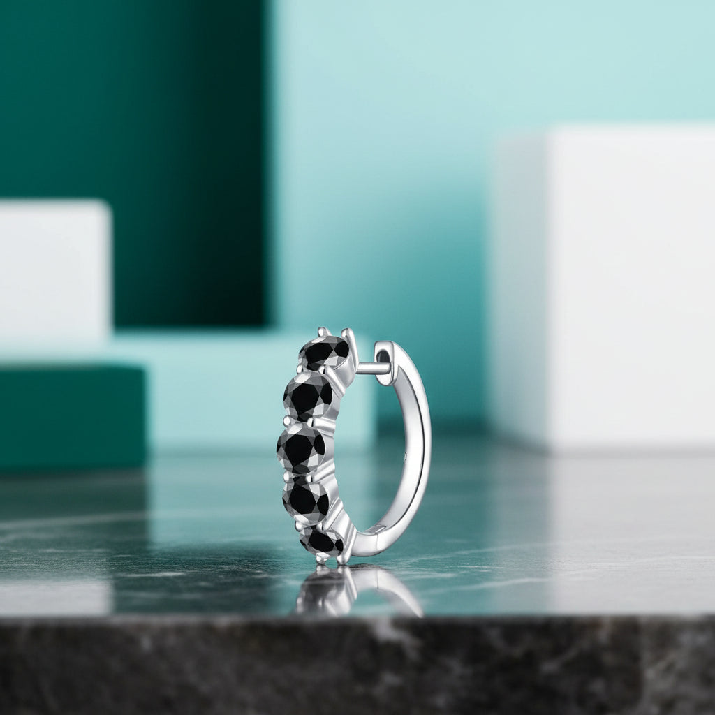 Classic 3ct Diamond Hoop Earrings-Evani Jewelry