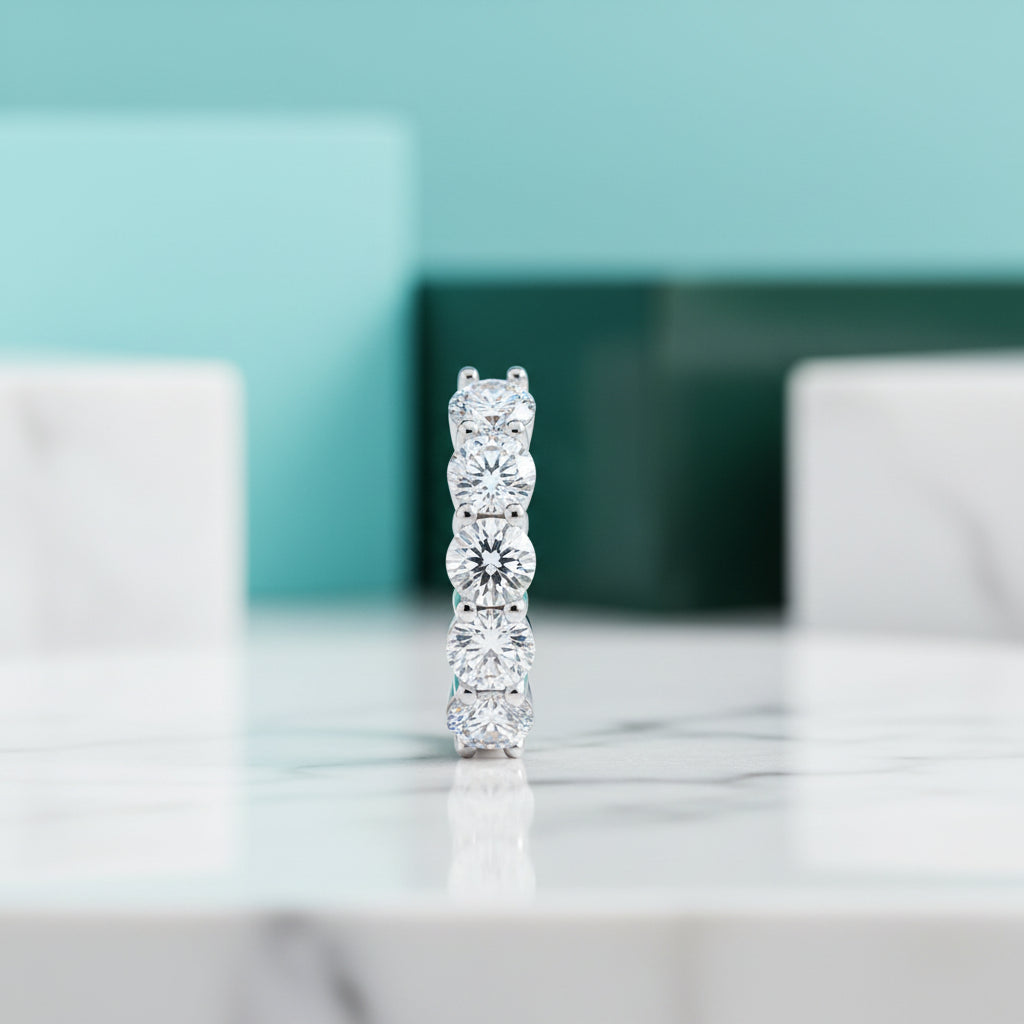 Classic 3ct Diamond Hoop Earrings-Evani Jewelry