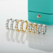Classic 3ct Diamond Hoop Earrings-Evani Naomi Jewelry