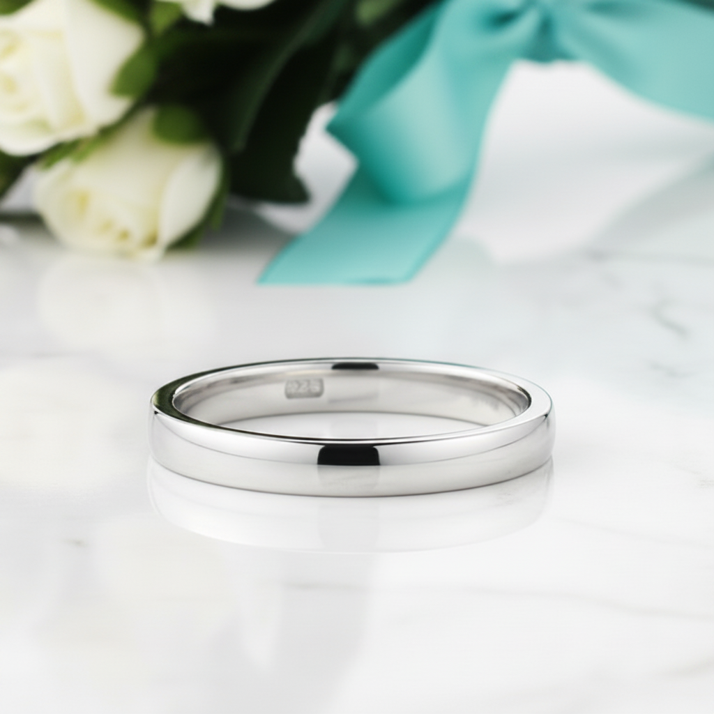 Classic 3mm Simple Wedding Band-Evani Jewelry