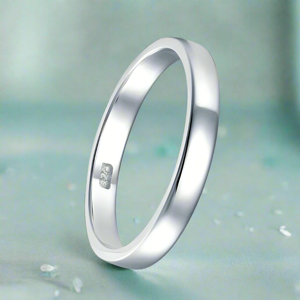 Classic 3mm Simple Wedding Band-Evani Naomi Jewelry