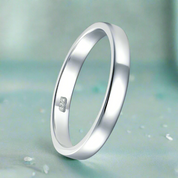 Classic 3mm Simple Wedding Band-Evani Naomi Jewelry