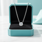 Classic 4-Prong 3ct Diamond Birthstone Pendant Necklace-Evani Jewelry