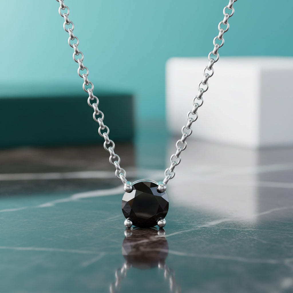 Classic 4-Prong 3ct Diamond Pendant Necklace-Evani Jewelry