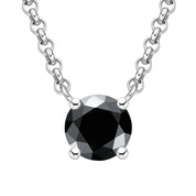 Classic 4-Prong 3ct Diamond Pendant Necklace-Evani Naomi Jewelry