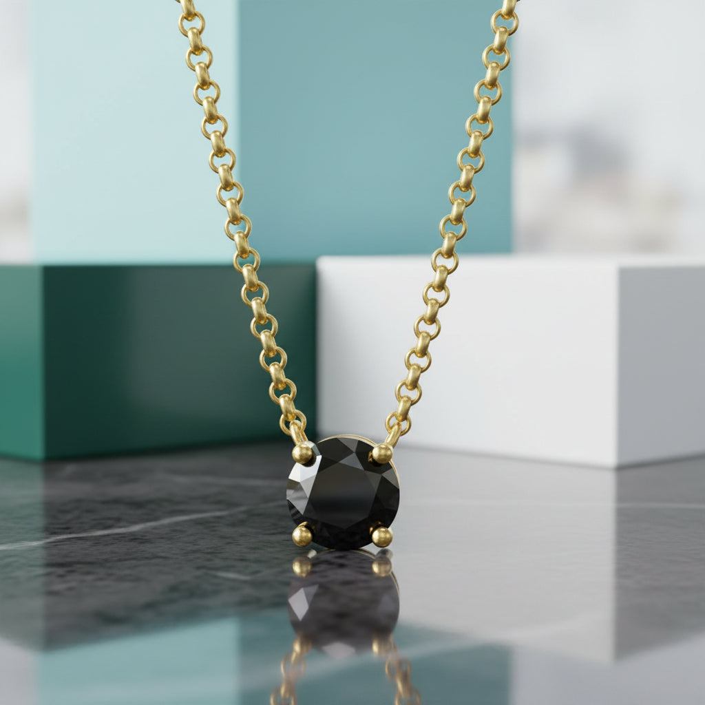Classic 4-Prong 3ct Diamond Pendant Necklace-Evani Jewelry