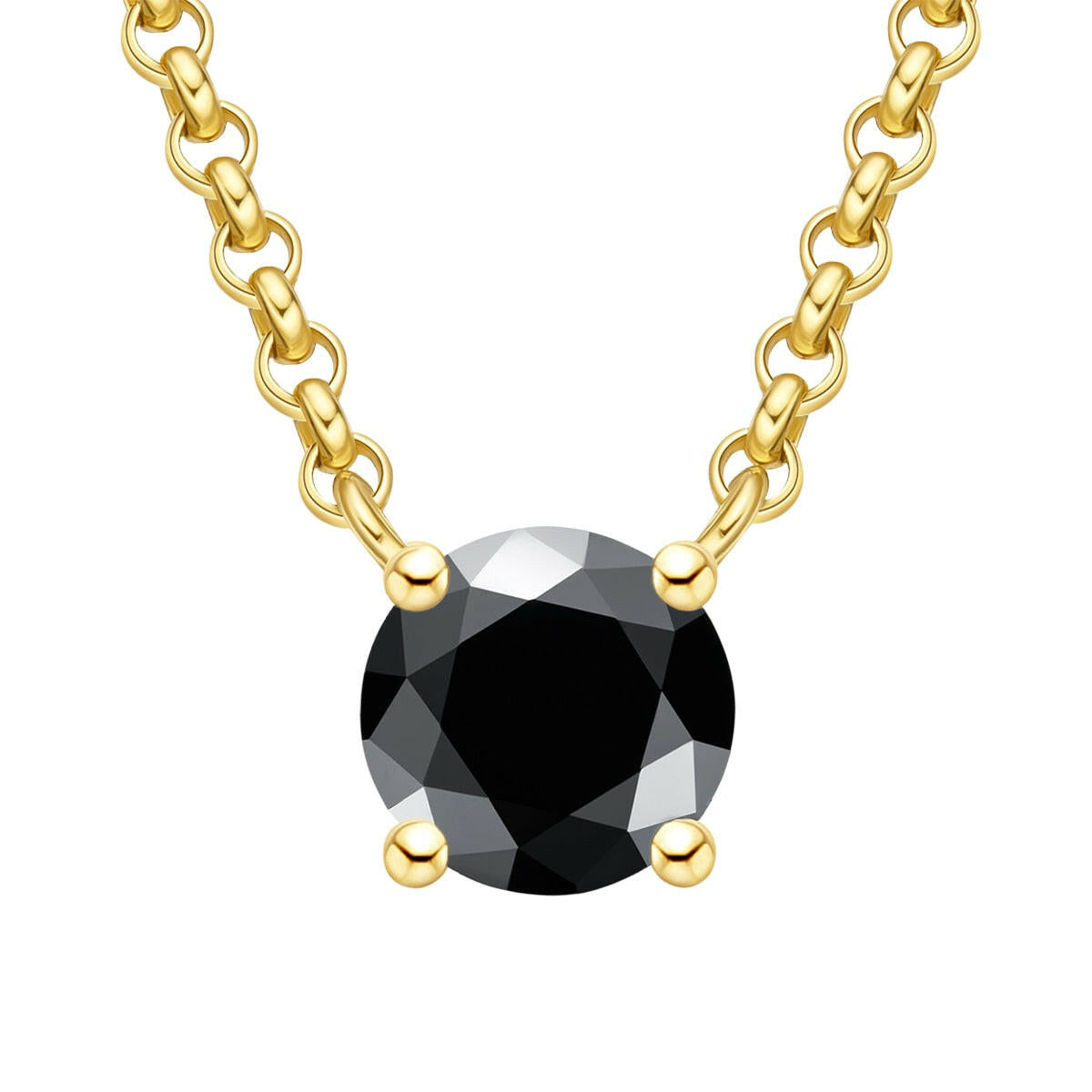 Classic 4-Prong 3ct Diamond Pendant Necklace-Evani Naomi Jewelry