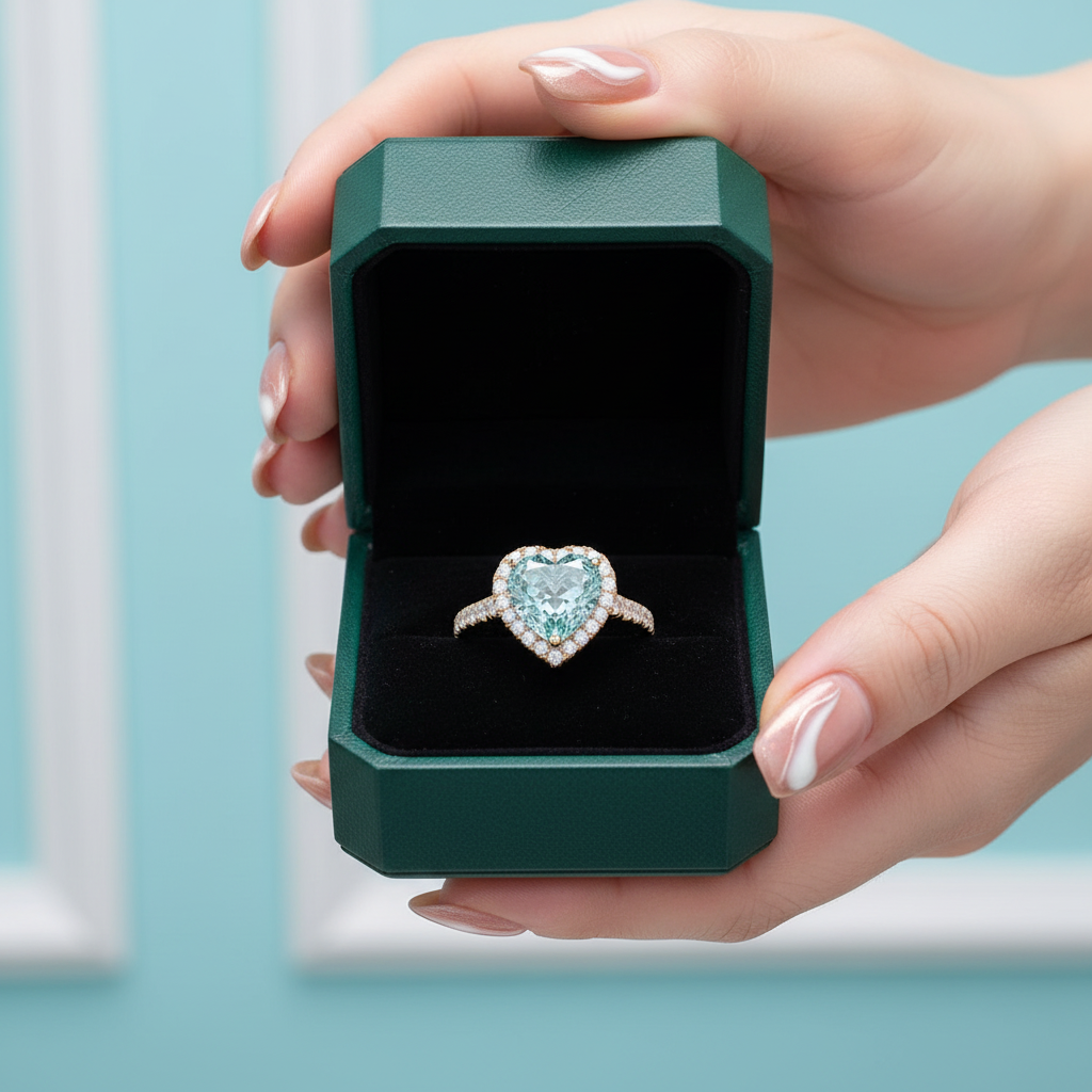 Classic 4.0 Ct Heart Cut Diamond Option 18K Yellow Gold Engagement Ring - Evani Naomi Jewelry