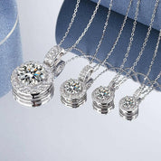Classic 4.0 Ct Round Diamond Necklace-Evani Naomi Jewelry