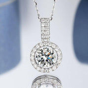 Classic 4.0 Ct Round Diamond Necklace-Evani Naomi Jewelry