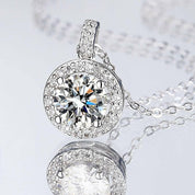 Classic 4.0 Ct Round Diamond Necklace-Evani Naomi Jewelry