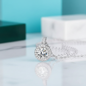Classic 4.0 Ct Round Diamond Option Necklace