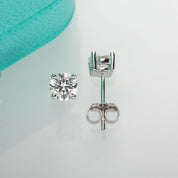 Classic 4.0mm Diamond Stud Earrings-Evani Naomi Jewelry