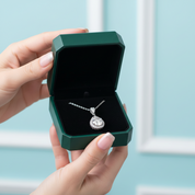 Classic 5.0 Ct Diamond Option Water Drop Pendant Necklace
