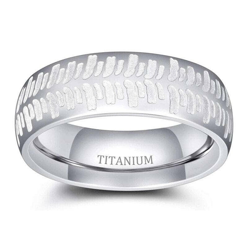 Classic 8mm Matte Titanium Men's Wedding Band-Evani Jewelry