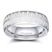 Classic 8mm Matte Titanium Men's Wedding Band-Evani Naomi Jewelry