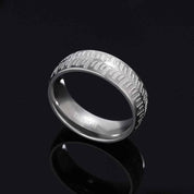 Classic 8mm Matte Titanium Men's Wedding Band-Evani Naomi Jewelry