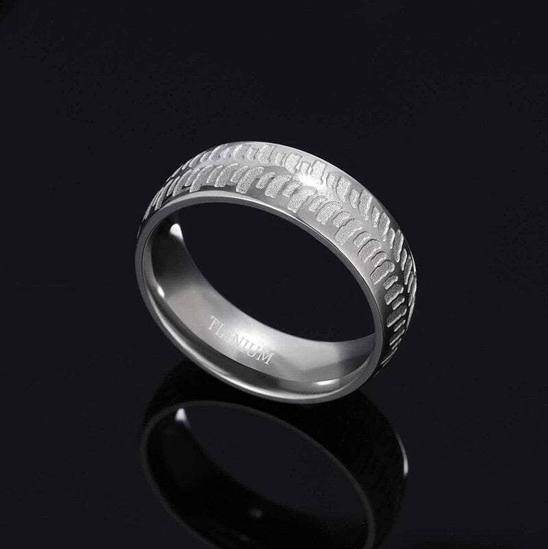Classic 8mm Matte Titanium Men's Wedding Band-Evani Naomi Jewelry