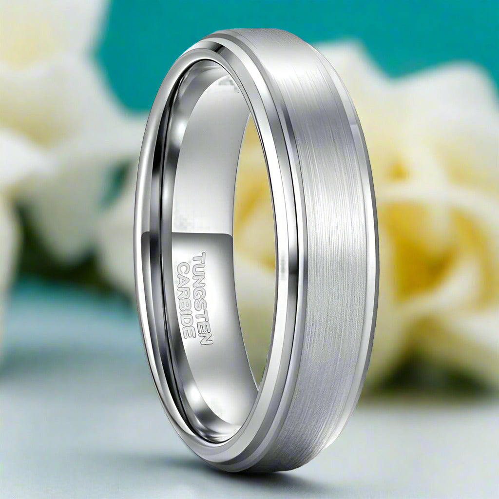 Classic 8mm Unisex Tungsten Wedding Band-Evani Jewelry