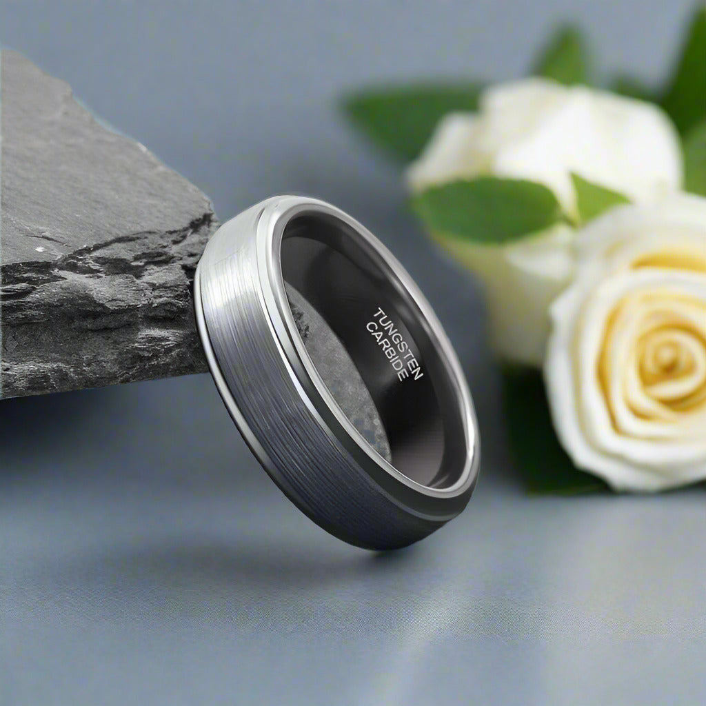Classic 8mm Unisex Tungsten Wedding Band-Evani Naomi Jewelry